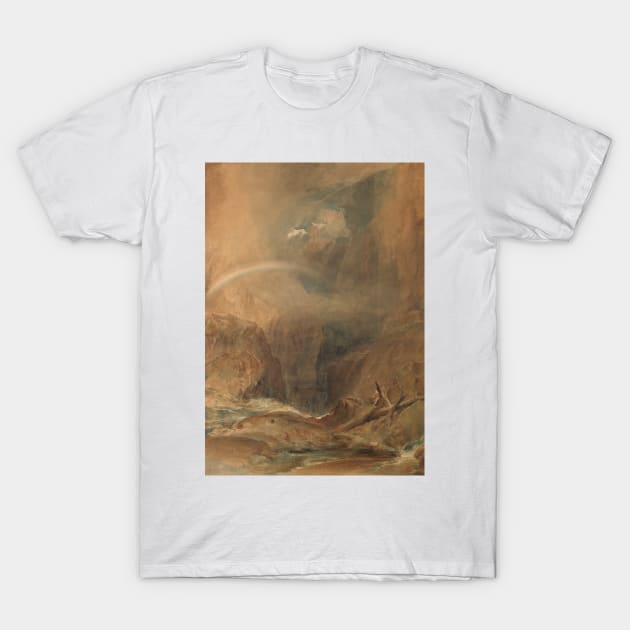 Devil's Bridge, Saint Gotthard's Pass by J.M.W. Turner T-Shirt by Classic Art Stall